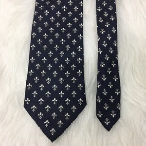 Navy Blue 100% Silk Calimala Tie